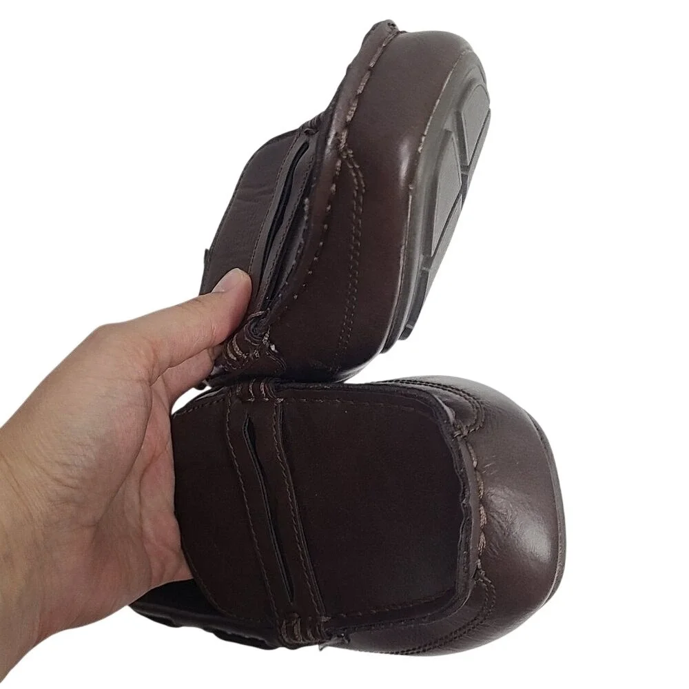 Levis‎ Mens Comfort Driving Loafers Dark Brown Penny Loafer Mocs 7.5